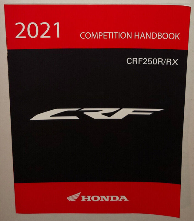 2021 HONDA CRF250R/RX Competition Handbook in Other in Kingston