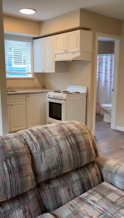 Bright above-ground 1 Bedroom main level suite offers a cozy and comfortable space in a quiet reside...