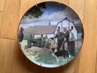 RARE ‘TAKING A BREAK’ PETER SAWATSKY/JOHN DEERE COLLECTOR PLATE