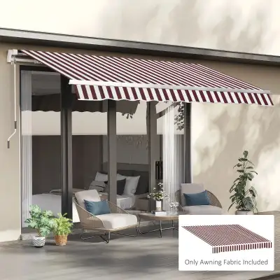 Outsunny 9' x 8' Outdoor Sunshade  Awning Fabric Replacement, View more