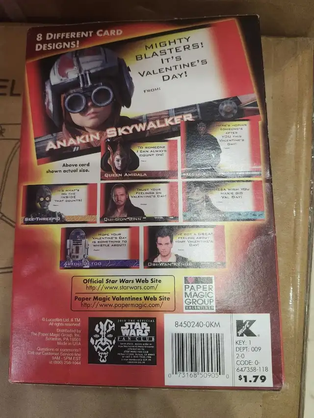 Star Wars Episode 1 Valentines in Toys & Games in Hamilton - Image 3