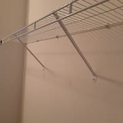 White Steel Closet Shelves, View more