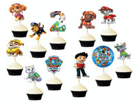 Paw Patrol Cupcake Toppers, Any Age Paw Patrol Cake Toppers