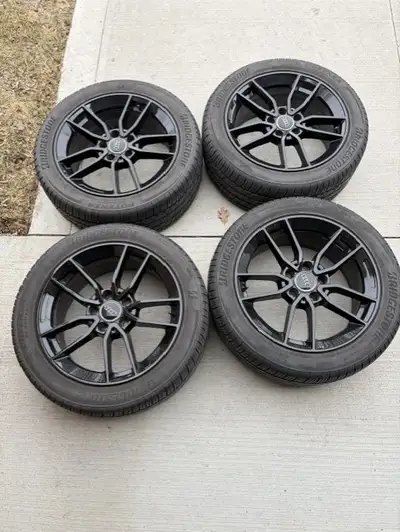 $650 OBO. Used Bridgestone Potenz tires and rims. Came off of a 2013 Audi A4. Sold the car. Bolt pat...