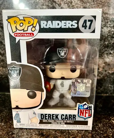 NFL POP! Series 4 Raiders Derek Carr#47 Vinyl Funko NEW!!!, View more
