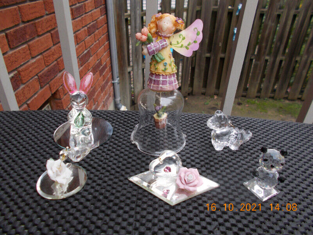Miniature Crystal Glass Figurines $5=1//$20=5 in Arts & Collectibles in Gatineau