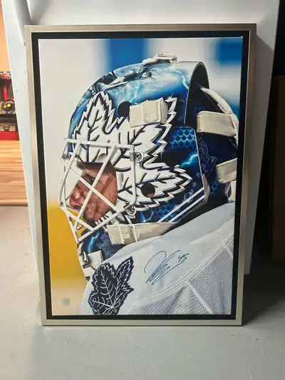 Autographed Jonathan Bernier Toronto Maple Leafs Canvas, View more