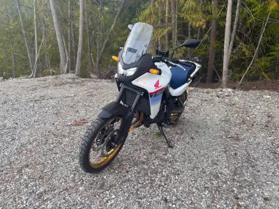 2025 Honda Transalp with only 1000 km on it. First service has been performed.