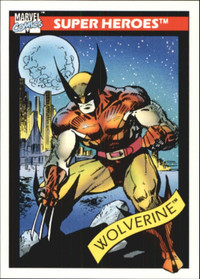 WOLVERINE .... Marvel Universe Series 1  .... 1990 ... card # 10