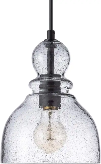 LANROS Farmhouse Mini Pendant Lighting with Handblown Black Sand, View more