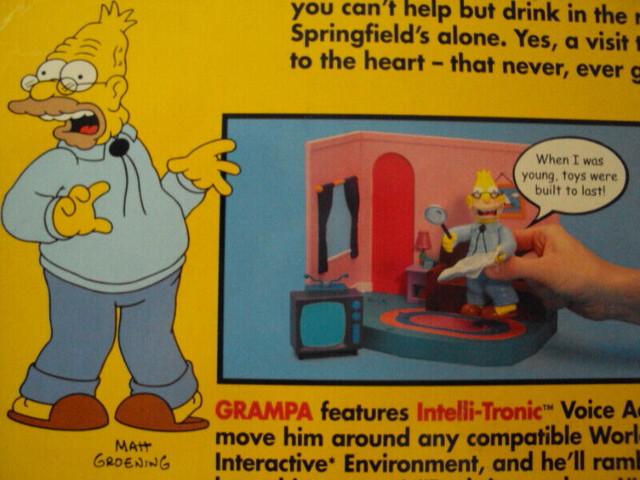 THE SIMPSONS - GRAMPA SIMPSON - 2000 in Arts & Collectibles in Barrie - Image 3