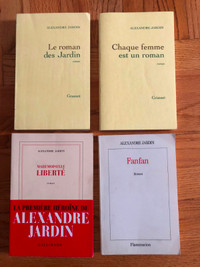 LIVRES : ALEXANDRE JARDIN (8$ chaque /25$ les 4)