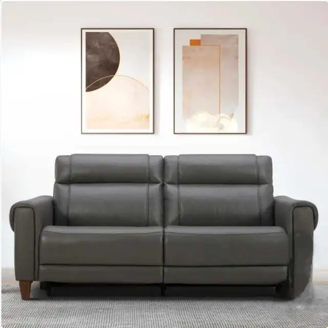 Aiden & Ivy Top-grain Leather Power Reclining Sofa628632831618581225
