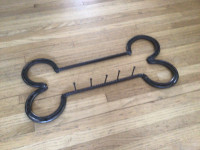 Dog bone leash hanger
