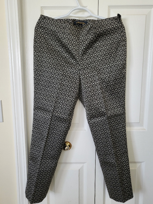 Brooks Brothers Geometric Tapestry Jacquard Pants in Women's - Bottoms in Calgary