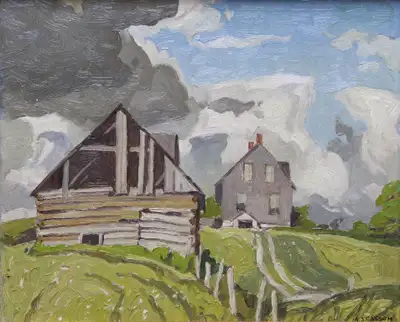 Limited Edition "Farmhouse near Tripp Lake" by A.J. Casson, View more