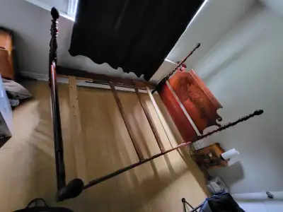 Wooden Bed Frame 120$, View more