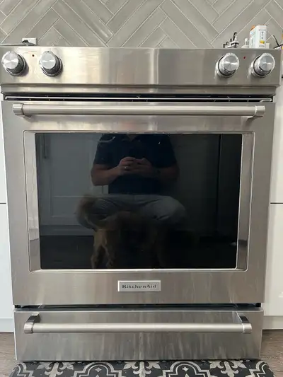 Kitchen Aid slide in range, View more