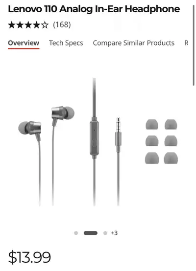 Brand Lenovo Connection Type 3.5mm Mechanical Color Grey Dimension Packed Dimensions (L x D x H) 122...