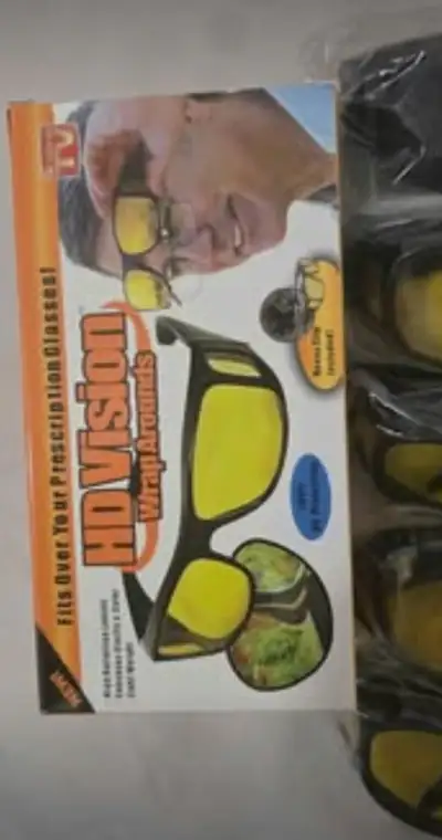 HD Vision Wrap Around Glasses buy two 25$, View more