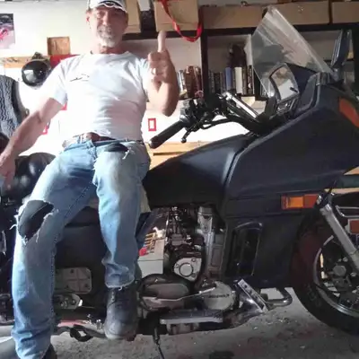 Cruising in style with this 1986 Kawasaki 1200 Voyager X11, a touring motorcycle known for its comfo...