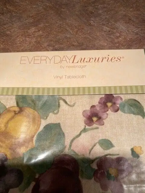 Large Everyday Luxury Vinyl Tablecloth with Flannel Back63234678261633121