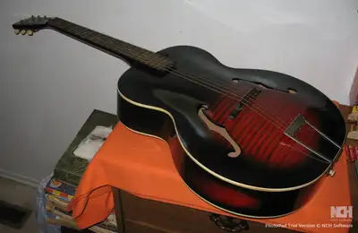 GUITAR HARMONY MONTERAY ARCHTOP F HOLE ACOUSTIC-  VINTAGE - A1, View more