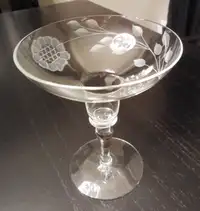 Cornflower Crystal Margarita Glass (W. J. Hughes)