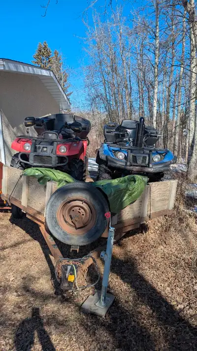 Package deal. Single axle trailer, 8x12’, with ramp that can be used anywhere on the trailer. Two qu...