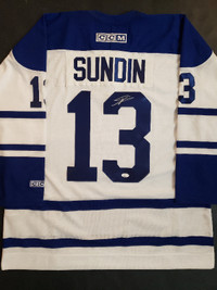 Mats Sundin Autographed Toronto Maple Leafs CCM Jersey (JSA COA)