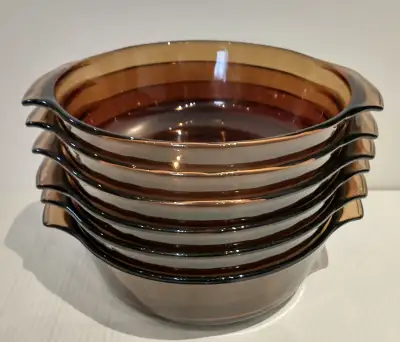 Anchor Hocking 437 amber glass baking dish set, View more