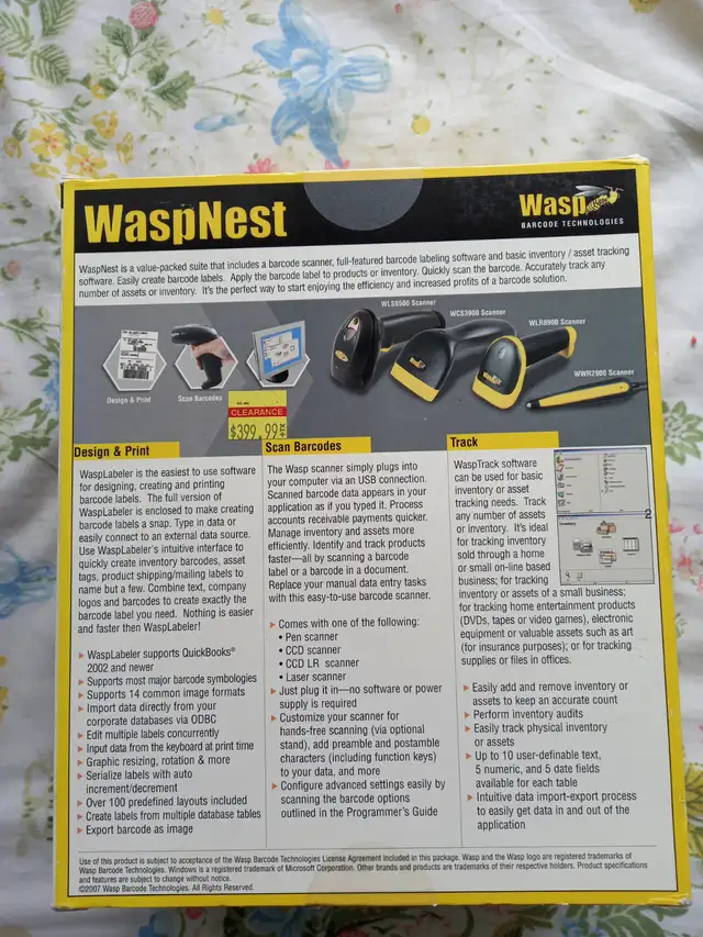 Wasp Barcode Technologies WLS950065740211876993122