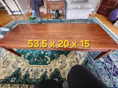 Traditional Wood Coffee Table and Two Matching End Tables, View more