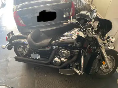 For sale is a 2007 Kawasaki 1700 motorcycle, a stylish and powerful cruiser with a smooth ride, feat...