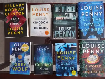 8 Louise Penny books    $25, View more