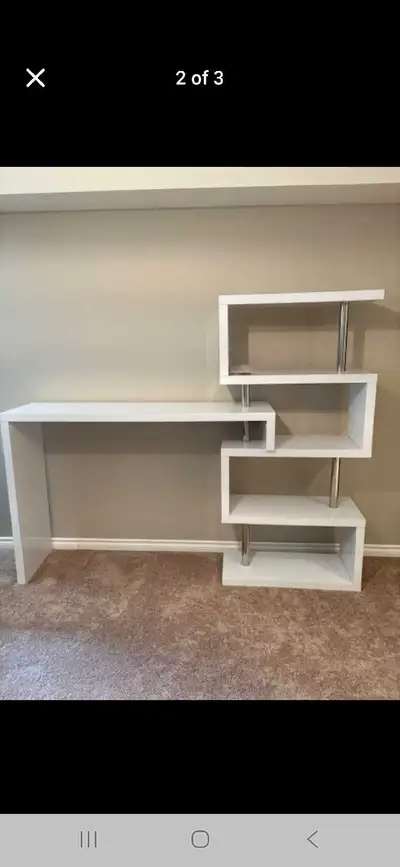 Funky white shelf, View more