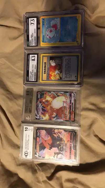 Graded pokemon card bundle, View more