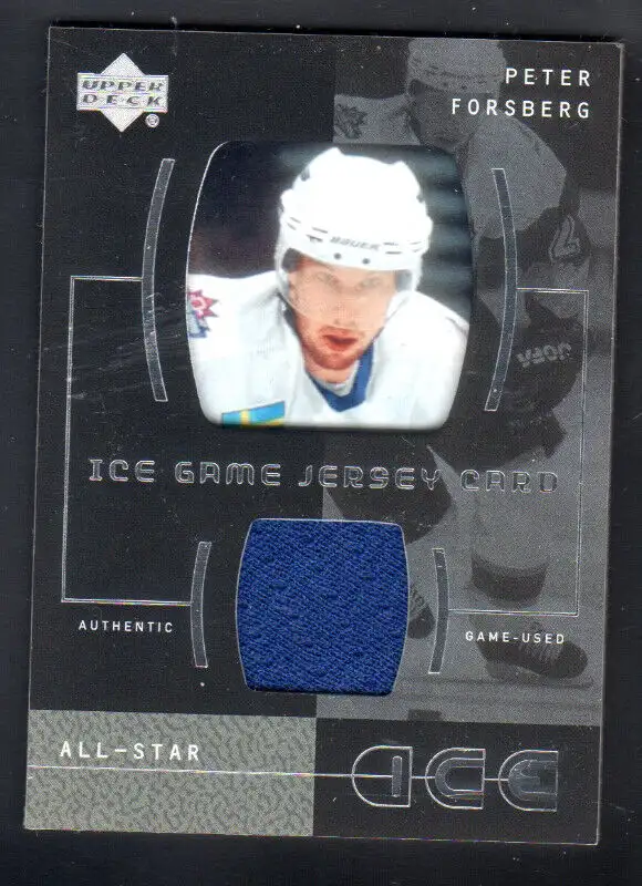 2000-01 Upper Deck Ice Game Jerseys #IFO Peter Forsberg Upd in Clothing, Shoes & Accessories in Thetford Mines - Image 2