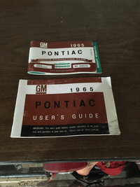 1965 Pontiac user’s guide