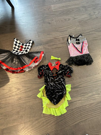 Competitive dance costumes ages 4 to 6