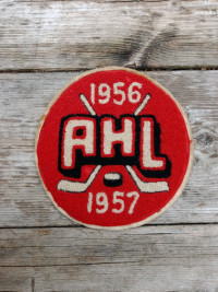 Vintage Jacket/Shirt Patch From 1956, AHL Hockey