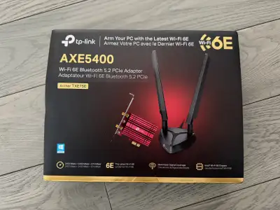 TP-Link Archer TXE75E - AXE5400 Wi-Fi 6E Bluetooth PCIe Adapter, View more