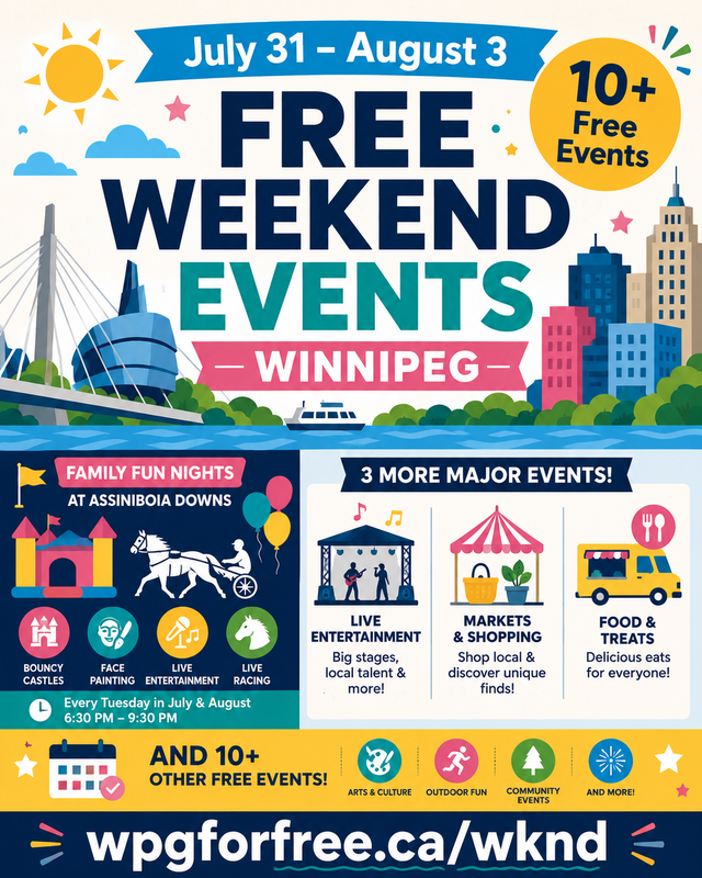 Free Weekend Events in Winnipeg | July 31 – August 3
