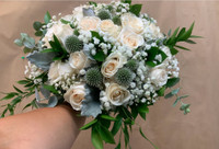 Wedding “Bronze” floral package with fresh flowers 