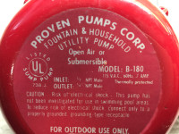 fountain and household utility pump