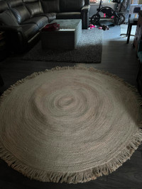 Large cute white rug for sale!