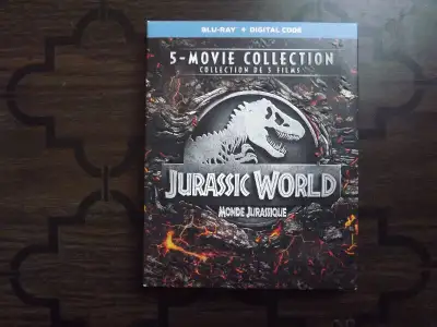 "Jurassic World 5-Movie Collection" on 5 Blu-Ray Discs + Digital Codes I have for sale "Jurassic Wor...