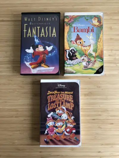 Vintage Disney VHS Movies Lot - All 4 for $10! Lot includes: - Walt Disney’s Classic: Bambi - Walt D...