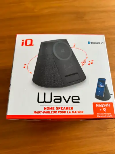Haut-parleur Bluetooth IQ Wave NEUF avec chargementbsans fil avec MagSafe. IQ Wave Bluetooth speaker...