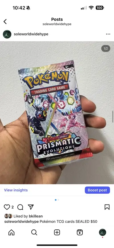Pokémon TCG cards SEALED $50, View more